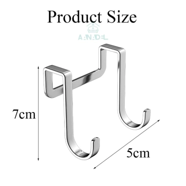 Móc treo đa năng Inox 304 dạng chữ S - Treo áo khoác, gắn cửa tủ, thép không gỉ, chỉ 9.090₫