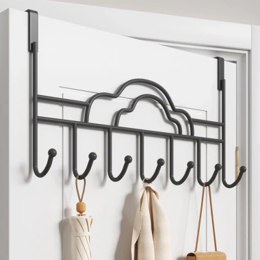 Móc treo đa năng inox 7 móc thép không gỉ sau cửa - Tiện lợi, giá chỉ 29.900