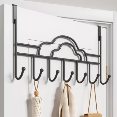 Móc treo đa năng inox 7 móc thép không gỉ sau cửa - Tiện lợi, giá chỉ 29.900