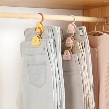 Móc Treo Đa Năng Kẹp Bảo Quản Quần Áo - Sấy, Di Động, Du Lịch, Không Dấu Vết, Giá 37.400₫