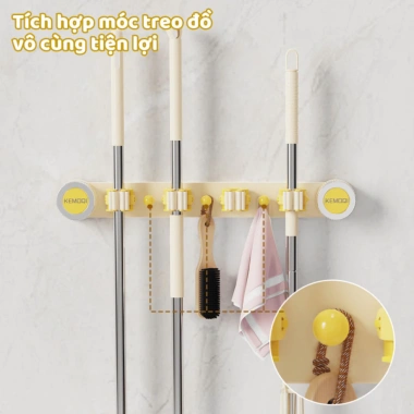 Móc Treo Đa Năng LIKE MTC03 - Kẹp Chổi, Cây Lau, Hút Chân Không, Giá chỉ 75.000đ