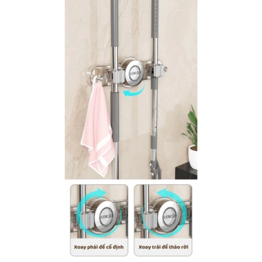 Móc Treo Đa Năng LIKE MTC03 - Kẹp Chổi, Cây Lau, Hút Chân Không, Giá chỉ 75.000đ 3 Móc Treo Đa Năng LIKE MTC03 - Kẹp Chổi, Cây Lau, Hút Chân Không, Giá chỉ 75.000đ 3