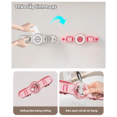 Móc Treo Đa Năng LIKE MTC03 - Kẹp Chổi, Cây Lau, Hút Chân Không, Giá chỉ 75.000đ