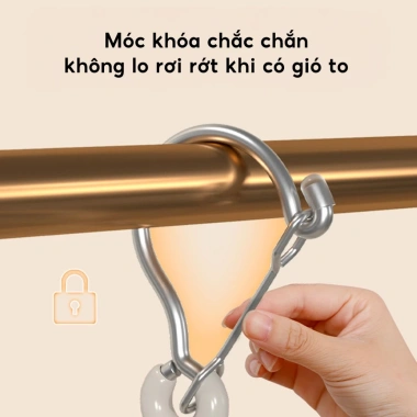 Móc treo đa năng ohBabyo 10 kẹp cho bé, trẻ em & người lớn, chống gió - giá 36.000 VND 3 Móc treo đa năng ohBabyo 10 kẹp cho bé, trẻ em & người lớn, chống gió - giá 36.000 VND 3