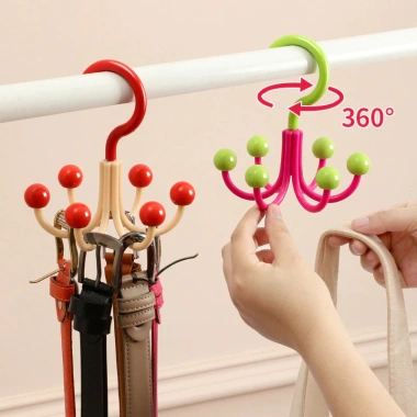 Móc Treo Đa Năng Xoay 360 - Tiết Kiệm Không Gian, Treo Mũ, Khăn Túi Xách - Chỉ 25.000 VND