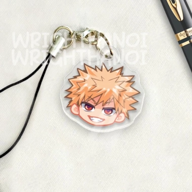 Móc treo & dây đeo điện thoại acrylic My Hero Academia cute anime, giá chỉ 17.500đ