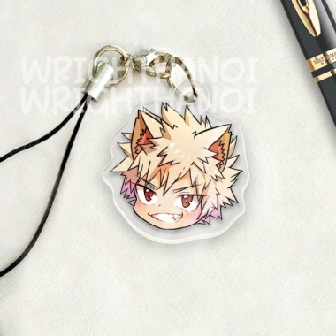 Móc treo & dây đeo điện thoại acrylic My Hero Academia cute anime, giá chỉ 17.500đ