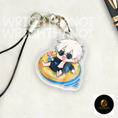 Móc treo, dây đeo, móc khóa acrylic Jujutsu Kaisen Gojo Satoru chibi cute - Trang trí ba lô, giảm giá 12.500₫ 2