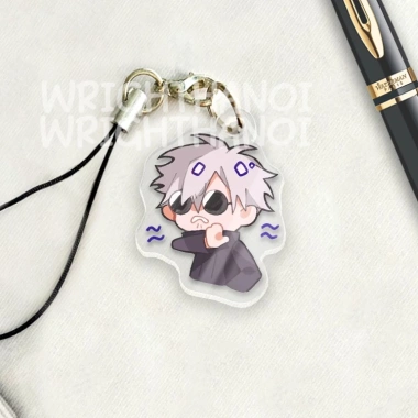 Móc treo, dây đeo, móc khóa acrylic Jujutsu Kaisen Gojo Satoru chibi cute - Trang trí ba lô, giảm giá 12.500₫ 3