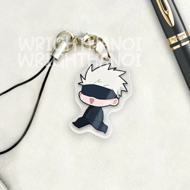 Móc treo, dây đeo, móc khóa acrylic Jujutsu Kaisen Gojo Satoru chibi cute - Trang trí ba lô, giảm giá 12.500₫ 4