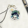 Móc treo điện thoại, dây đeo acrylic Raiden Genshin Impact chibi cute 14.5k 3