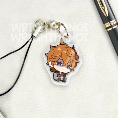 Móc treo điện thoại, dây đeo acrylic Raiden Genshin Impact chibi cute 14.5k 6