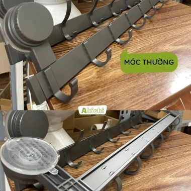 Móc treo đồ AKICHI nhôm chống gỉ, cốc hút chân không - Treo áo, đồ tắm, tường 199.000 VND 2