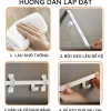 Móc treo đồ bếp PENZI - Dán tường keo không khoan, nhôm chống gỉ, chịu lực mạnh, 189k 9
