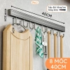 Móc treo đồ bếp PENZI - Dán tường keo không khoan, nhôm chống gỉ, chịu lực mạnh, 189k 10