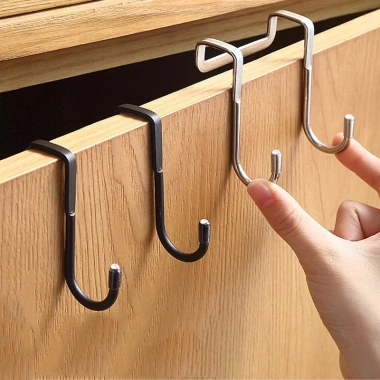 Móc treo đồ chữ U thép không gỉ 304 - Gắn sau cửa bếp/tắm, tiện lợi, chỉ 18.000₫