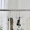 Móc treo đồ đa năng 4 chấu màu bạc xoay 360 độ - Tiện lợi treo quần áo, túi xách, đồ lót 3