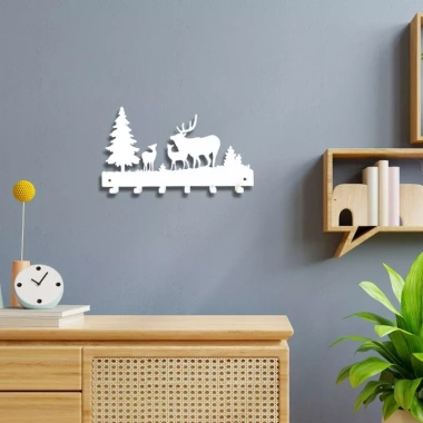 Móc treo đồ đa năng dán tường Hươu Đón Bình Minh A15–Không khoan, chỉ 84.000₫