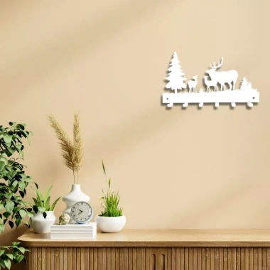 Móc treo đồ đa năng dán tường Hươu Đón Bình Minh A15–Không khoan, chỉ 84.000₫