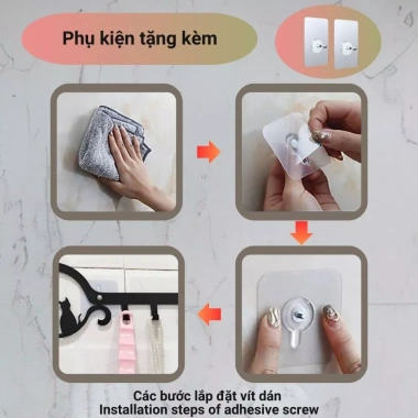 Móc treo đồ đa năng dán tường Hươu Đón Bình Minh A15–Không khoan, chỉ 84.000₫ 9 Móc treo đồ đa năng dán tường Hươu Đón Bình Minh A15–Không khoan, chỉ 84.000₫ 9