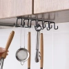 Móc treo đồ đa năng gắn kẹp sắt tiện lợi cho tủ bếp, quần áo, kệ bàn, cốc ly, dụng cụ nấu ăn - 42.000₫