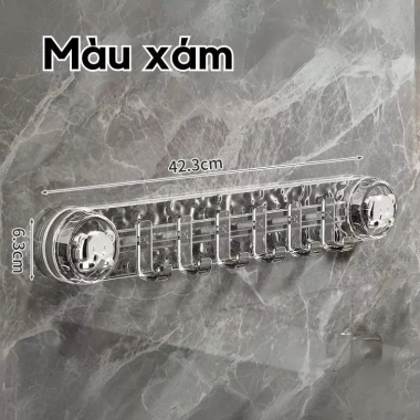 Móc treo đồ đa năng hút chân không Dollyhouse - Không cần khoan, chịu lực, di động, tái sử dụng nhiều lần