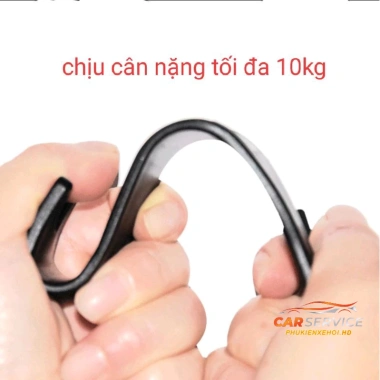 Móc Treo Đồ Đa Năng Xe Ô Tô, Sau Ghế Nhựa ABS Cao Cấp, Tải 10kg - Giá 4.000 VND 3