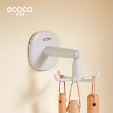 Móc treo đồ dán tường ECOCO 360 độ xoay đa năng, chịu lực tốt, giảm giá 59.000 VND