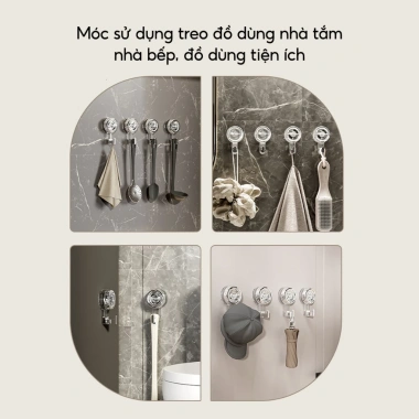 Móc Treo Đồ Dán Tường Hút Chân Không - Dễ Lắp Đặt, Không Khoan, 28.000₫ 4