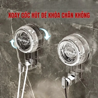 Móc Treo Đồ Hút Chân Không Đa Năng HIKARI – Hút Chắc, Không Khoan Đục, Tái Dùng