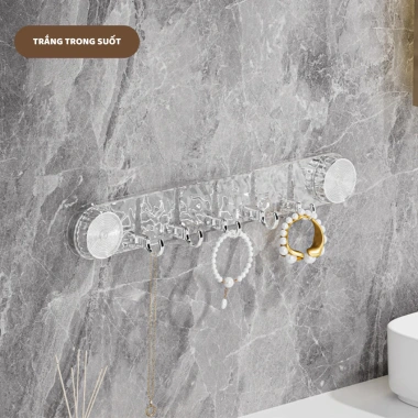Móc treo đồ hút chân không không khoan đục - Dùng cho nhà tắm, bếp, tái sử dụng 35.000₫