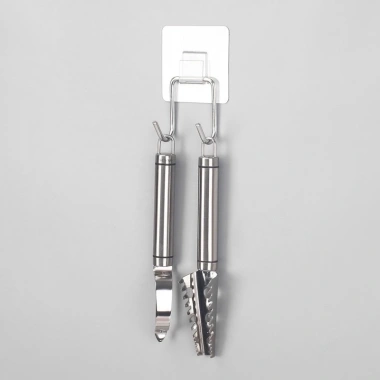 Móc treo đồ inox đa năng cho nhà bếp, nhà tắm, tặng keo dán, chỉ 45.000₫ (giá gốc 58.500₫)
