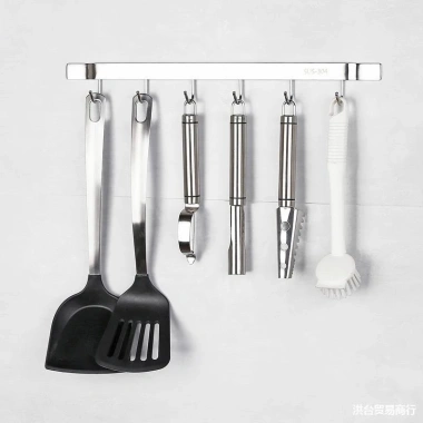 Móc treo đồ inox đa năng cho nhà bếp, nhà tắm, tặng keo dán, chỉ 45.000₫ (giá gốc 58.500₫)