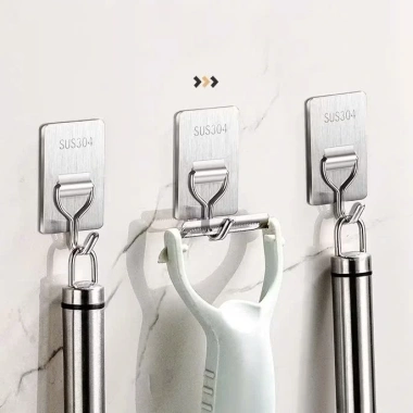 Móc Treo Đồ Inox Taky - Xoay 180°, Gắn/Tường Siêu Dính, Đa Năng, Giá 19.800đ 2