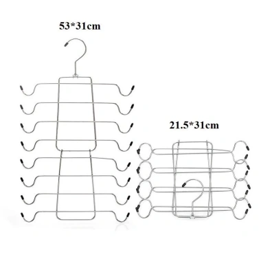 Móc treo đồ lót 8 tầng inox không rỉ - Đa năng gấp gọn, treo áo bra và áo 2 dây, chỉ 50k