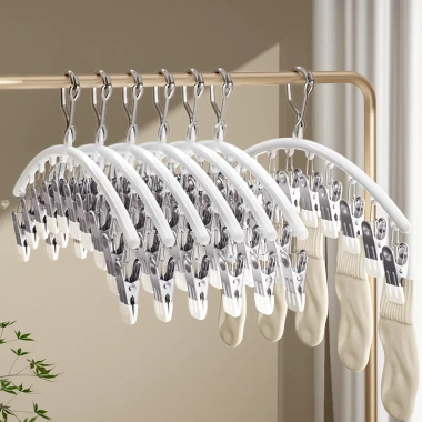 Móc Treo Đồ Lót & Phơi Đa Năng Khóa Chống Gió, Chống Trượt - Treo Tất, Quần Áo Trẻ Nhỏ, 47.000 2