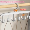 Móc treo đồ nhựa đa năng 12 thanh - tiện cho đồ lót, khăn tắm, thắt lưng, cà vạt, túi xách, mũ - Giá chỉ 19.800₫ 7