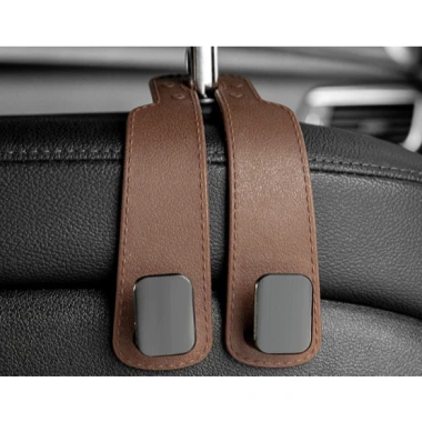 Móc treo đồ ô tô da cao cấp kim loại bền, treo ghế xe hơi, giá 76.000₫ (giảm từ 98.040₫)