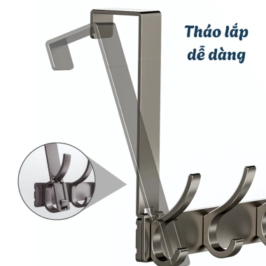 Móc Treo Đồ Sau Cửa Zenlife Thép Không Gỉ Không Khoan Đục Tiết Kiệm Không Gian Đa Năng 115.540₫