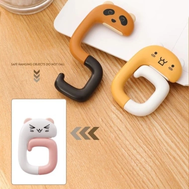 Móc treo đồ, túi, sách, quần áo gắn bên hông - Tiện lợi cho bàn làm việc và bàn học, phù hợp mọi nhu cầu - 15.000₫