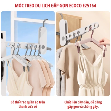 Móc treo du lịch ECOCO đa năng gấp gọn 7 lỗ thông minh phơi đồ linh hoạt – 85.000₫