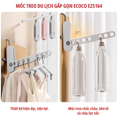 Móc treo du lịch ECOCO đa năng gấp gọn 7 lỗ thông minh phơi đồ linh hoạt – 85.000₫
