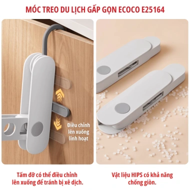 Móc treo du lịch ECOCO đa năng gấp gọn 7 lỗ thông minh phơi đồ linh hoạt – 85.000₫