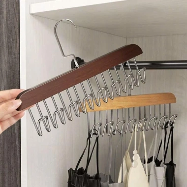 Móc treo gỗ đa năng 8 móc xoay 360 – Gọn gàng treo đồ lót, cà vạt, thắt lưng, khăn – Giá ưu đãi 15.581₫ 2