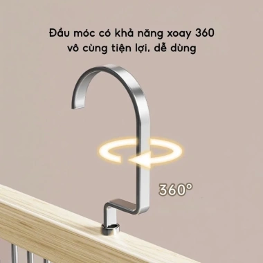 Móc treo gỗ đa năng 8 móc xoay 360 – Gọn gàng treo đồ lót, cà vạt, thắt lưng, khăn – Giá ưu đãi 15.581₫ 7