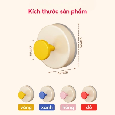 Móc treo hút chân không 1 lần đa màu ABS cao cấp, giá chỉ 15.900₫, đa năng, bền bỉ 2 Móc treo hút chân không 1 lần đa màu ABS cao cấp, giá chỉ 15.900₫, đa năng, bền bỉ 2