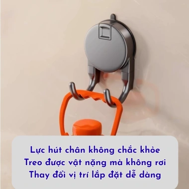 Móc treo hút chân không đa năng Omiseph - Tiết kiệm không gian, lắp nhanh, chỉ 42.000₫ 5 Móc treo hút chân không đa năng Omiseph - Tiết kiệm không gian, lắp nhanh, chỉ 42.000₫ 5