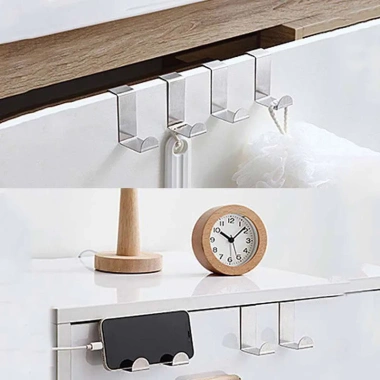 Móc Treo Inox 1-6 Cái: Dùng Cho Cửa, Tủ Bếp, Quần Áo, Phòng Tắm - Giá Tiết Kiệm 3
