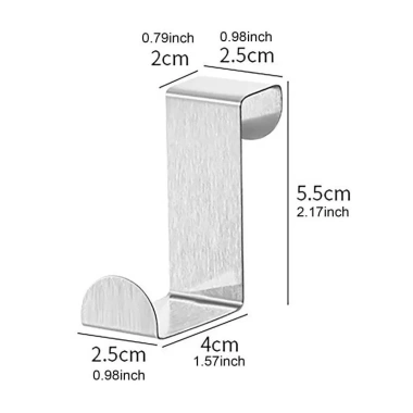 Móc Treo Inox 1-6 Cái: Dùng Cho Cửa, Tủ Bếp, Quần Áo, Phòng Tắm - Giá Tiết Kiệm 6