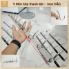 Móc treo inox 304 7-9 móc kép khung 1,5 ly bền đẹp, BH 2 năm, tặng vít 9